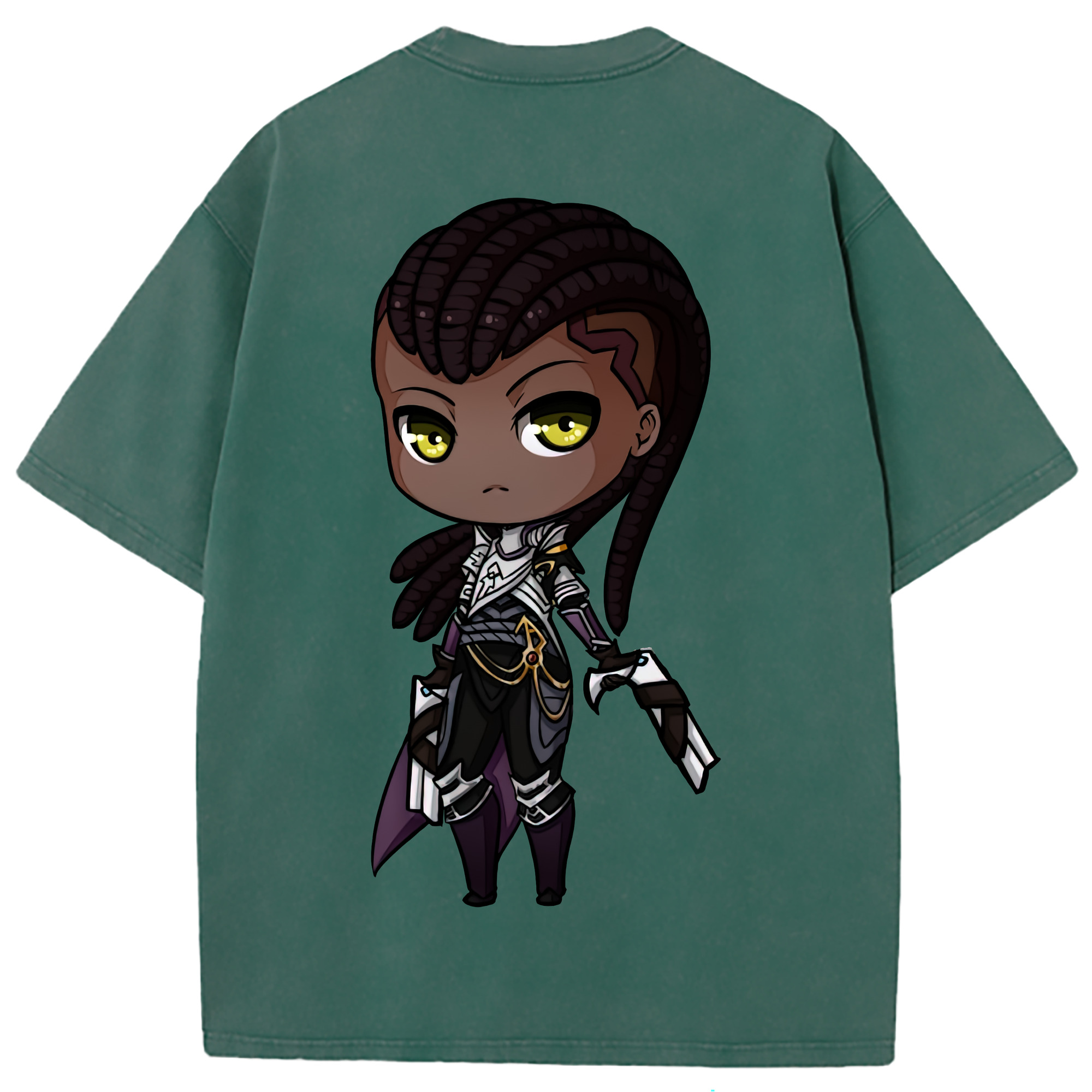 （画像用） リーグ・オブ・レジェンド League of Legends LOL 綿100% ヴィンテージ風 半袖Tシャツ（背面プリント）